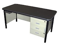 single pedestal desk -63â